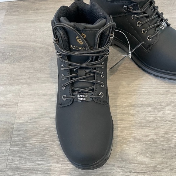 Rocawear Amboy Boots for Men - Tough and Comfortable Work  Rocawear Mens Amboy Boot Wheat, Black